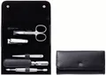 Produktbild: ZWILLING Classic Inox Druckknopf-Etui Manicure Etui Nagelpflegeset schwarz 5tlg