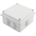 Produktbild: Verteilerdose Aufputz IP65 100x100x70mm 7 Öffnungen Abzweigdose  Weiß Anschlussd