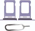 Produktbild: iPHONE 11 SIM KARTEN HALTER TRAY ADAPTER FACH STECKER SLOT CARD NADEL VIOLETT