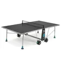 Produktbild: Cornilleau 200x - Outdoor Tischtennisplatte - Klappbar - Wetterfest - 5 mm Melaminharzplatte -Tischtennistisch für draußen - Turniermaße - Grau