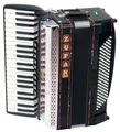 Produktbild: Zupan Alpe IV 120/M Akkordeon schwarz 120 Bass Koffer Riemen Balgschoner Musette