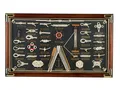 Produktbild: aubaho Knotentafel Schaukasten unter Glas Knoten 73cm deutsche Beschriftung Schiff Boot