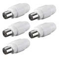 Produktbild: 5x Koax Buchse TV SAT Koaxial Antennenstecker Kupplung Schraubbefestigung