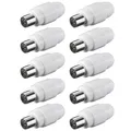 Produktbild: 10x Koax Buchse TV SAT Koaxial Antennenstecker Kupplung Schraubbefestigung