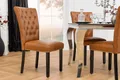 Produktbild: riess-ambiente Esszimmerstuhl CASTLE braun/schwarz - Kunstleder, Holz-Beine, mit Ziernieten (Einzelartikel, 1 St), Barock & Chesterfield-Kombination - ideal für Küche & Esszimmer