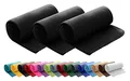 Produktbild: wometo 3er Set Polar Fleecedecke oekoTex 130x160 ca. 400g mit Anti-Pilling und Kettelrand schwarz