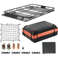 Produktbild: VEVOR Dachgepäckträgerkorb Autodachkorb (1625 x 990 x 105 mm) universeller Dachgepäckträger mit Gepäcktasche & Netz & Ratschengurten (113,4 kg...