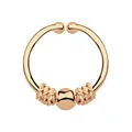 Produktbild: Modern Nature Piercing-Schmuck Nasenpiercing Fake Ring Septum Klemmring Rose Gold 1,0 x 11 mm
