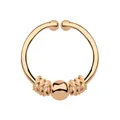 Produktbild: Nasenpiercing Schmuck Nasenring Fake Septum Rose Gold, Motiv Kugel in 1,0x10mm