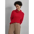 Produktbild: STREET ONE Rollkragenshirt mit Schalkragen rot 46 EU