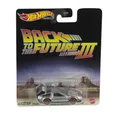 Produktbild: Hot Wheels DieCast Zurück in die Zukunft Delorean 1955 Schienenversion Maßstab 1:64 7cm Premium Real Riders