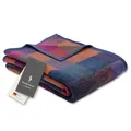Produktbild: biederlack® samt-weiche Wohndecke Dark Plum I Made in Germany I Öko-Tex Made in Green I Kuscheldecke aus Baumwolle & Polyacryl I bunt Karierte Sofa-Decke in Violett und Blau I Couchdecke 150x200 cm