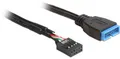 Produktbild: Delock Strom Anschlusskabel 30cm Schwarz