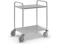 Produktbild: Kongamek Edelstahl-Servierwagen, LxBxH 910 x 590 x 965 mm, mit 2 Etagen