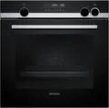 Produktbild: Siemens HR578GFS7F iQ500  Einbaubackofen, 59,4 cm breit, 71 L, Dampfunterstützung, Edelstahl