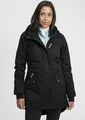 Produktbild: OXMO OXBella Damen Parka Übergangsmantel Lange Jacke mit Kapuze Pattentaschen Regular fit