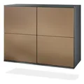 Produktbild: Vladon Kommode, Bronze, Holzwerkstoff, 92.5x73.5x35 cm, Wohnzimmer, Kommoden & Sideboards, Kommoden