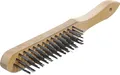 Produktbild: Drahtbürste Stahldraht Handstielbürste | 5-reihig | 300 mm BGS 3073
