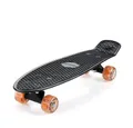 Produktbild: monzana Skateboard mit LED-Rollen, Monzana Skateboard 22 Zoll ABEC 7 Retro Pennyboard 100kg belastbar