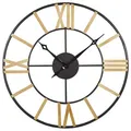 Produktbild: Wanduhr VALSOT 80 cm Metall Gold