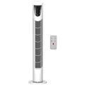 Produktbild: HOMCOM Turmventilator leise mit Fernbedienung, 78,5 cm Standventilator Ventilator mit 70° Oszillation, 3 Belüftungsstufen, 7,5H Timer, für Schlafzimmer, Weiß