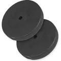 Produktbild: GORILLA SPORTS® Hantelscheiben - 30kg Set, 2x15 kg Gewichte, 30mm Bohrung, aus Kunststoff - Gewichtsscheiben, Hantelscheiben-Set, Hanteln - Schwarz