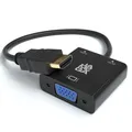 Produktbild: HDMI zu VGA Adapter HDTV 1080p Konverter Aktiv Audio & Videokabel für PC, Laptop