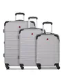 Produktbild: WENGER Koffer-Set 3-teilig für Damen und Herren | Reise-Trolleys 51 x 30 x 75 cm aus hochwertigem, stoßfestem ABS Material | Erweiterbar & Teleskopgriff| Amplar Evo Serie