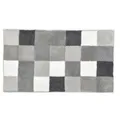 Produktbild: Kleine-Wolke Badematte Badteppich Caro Flanell, 70x120cm, schwarz-grau, aus Polyacryl, rutschfest