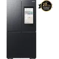 Produktbild: Samsung Family HubTM+ RF9000 French Door mit AI Vision und Beverage Center, EEK: E, 636 L Premium Black Steel