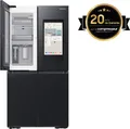 Produktbild: Samsung RF65DG9H0EB1EF, French Door, Premium Black Steel, Freistehend, French door, Schwarz, Berührung, LED, An Tür