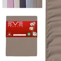 Produktbild: EVE Textile® Spannbettlaken 1er Set 160x200 cm Hellbraun; Spannbetttuch Bettlaken Spannlaken; Jersey Laken Betttuch für Boxspringbett & Matratze; Waschbar bis 60 Grad; Weich & Allergikerfreundlich