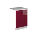 Produktbild: Vicco Frontblende Fame-Line, Bordeaux Hochglanz/Weiß, 60 cm, AP Marmor