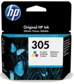 Produktbild: Genuine HP 305 Tri-Color Tintenpatrone - Schwarz, Cyan, Magenta, Gelb