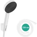 Produktbild: hansgrohe Pulsify S Brausehalterset 24301700 mit Brauseschlauch 125cm, mattweiß, 1jet