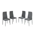 Produktbild: Vicco Esszimmerstuhl Grand, Grau, 42.5 x 48 cm 4er Set (4-er Set)