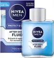 Produktbild: NIVEA MEN Protect & Care After Shave Fluid 100ml Soothing Skin Care with Aloe Vera and Pro Vitamin B5