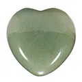 Produktbild: Morella Edelstein grüner Aventurin Herz Glücksbringer Steinherz zum Mitnehmen 3 cm in Samtbeutel