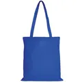 Produktbild: TEXXILLA 10er | 25er | 100er Pack Baumwolltasche - 28 Farben | mit Zwei Langen Henkeln | 38x42cm | Jutebeutel | Einkaufstasche | unbedruckt, Farbe:royalblau, Größe:25 Stück