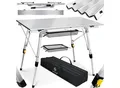 Produktbild: KESSER® Campingtisch faltbar Klapptisch mit Aluminiumrahmen Aufrollbare Tischplatte Falttisch klappbar höhenverstellbar inkl. Tragetasche mit Trageband & Netztasche