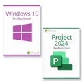 Produktbild: Microsoft Windows 10 Professional + Microsoft Project 2024 Professional Lizenz für 3 PC
