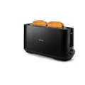 Produktbild: Philips Langschlitz Toaster inkl. Brötchenaufsatz, Schwarz (HD2590/90)