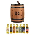 Produktbild: Rum Tasting Fass *Ich Liebe Rum*, Ø 40,9% Vol. 7 Probierflaschen je 20 ml