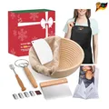 Produktbild: Gärkörbchen Rattan Sauerteig Brot Back Set mit Stoffauskleidung Sch