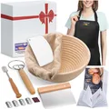 Produktbild: Hochwertiges Gärkörbchen Set für Sauerteig Brot Backen