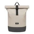 Produktbild: LARKSON Rucksack Damen & Herren Beige Grau - Janne - Rolltop Rucksack mit Laptopfach für Uni, Arbeit, Reise & Fahrrad - Backpack Tagesrucksack Mittelgroß - Wasserabweisend