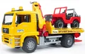 Produktbild: Bruder® Spielzeug-Abschlepper MAN Abschlepp LKW mit Geländewagen 26 cm (02750), Made in Europe