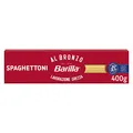 Produktbild: Barilla Pasta Al Bronzo Spaghettoni mit Bronze-Matrizen geformt, für intensive Rauheit, 100% hochwertiger Hartweizen, 400g