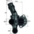 Produktbild: Mahle TI 6 87 Thermostat Kühlmittel für AUDI SEAT VW SKODA A3 TT LEON TOLEDO