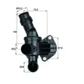 Produktbild: Mahle TI 6 87 Thermostat Kühlmittel für Seat Altea VW EOS Audi A3 Skoda